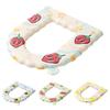 Toilet Seat with Integrated Handle Fruit Pattern Easy to Clean EVA Waterproof Thickened Surface Quick Drying Toilet Seat Pad