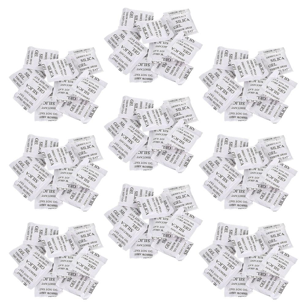 100 Pezzi Bustine Essiccanti in Gel di Silice Sacchetti Assorbi Umidità Bustine Assorbi Umidità Deumidificatore Per Cassetto Gioielli Orecchini