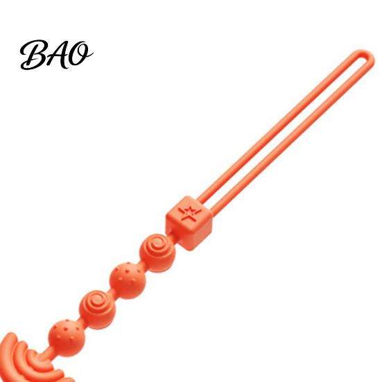 Teether Attachment for Stroller Silicone Pacifier Clip with Infants, BPA-Free Chewable Baby Anti-Drop Holder Shower Gift Newborns Chain 0-24