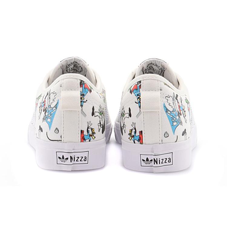 adidas Nizza 'Sport Goofy Pack - White' (Unisex) Cloud White / Scarlet / Core Black Skateboard Shoes FW0645