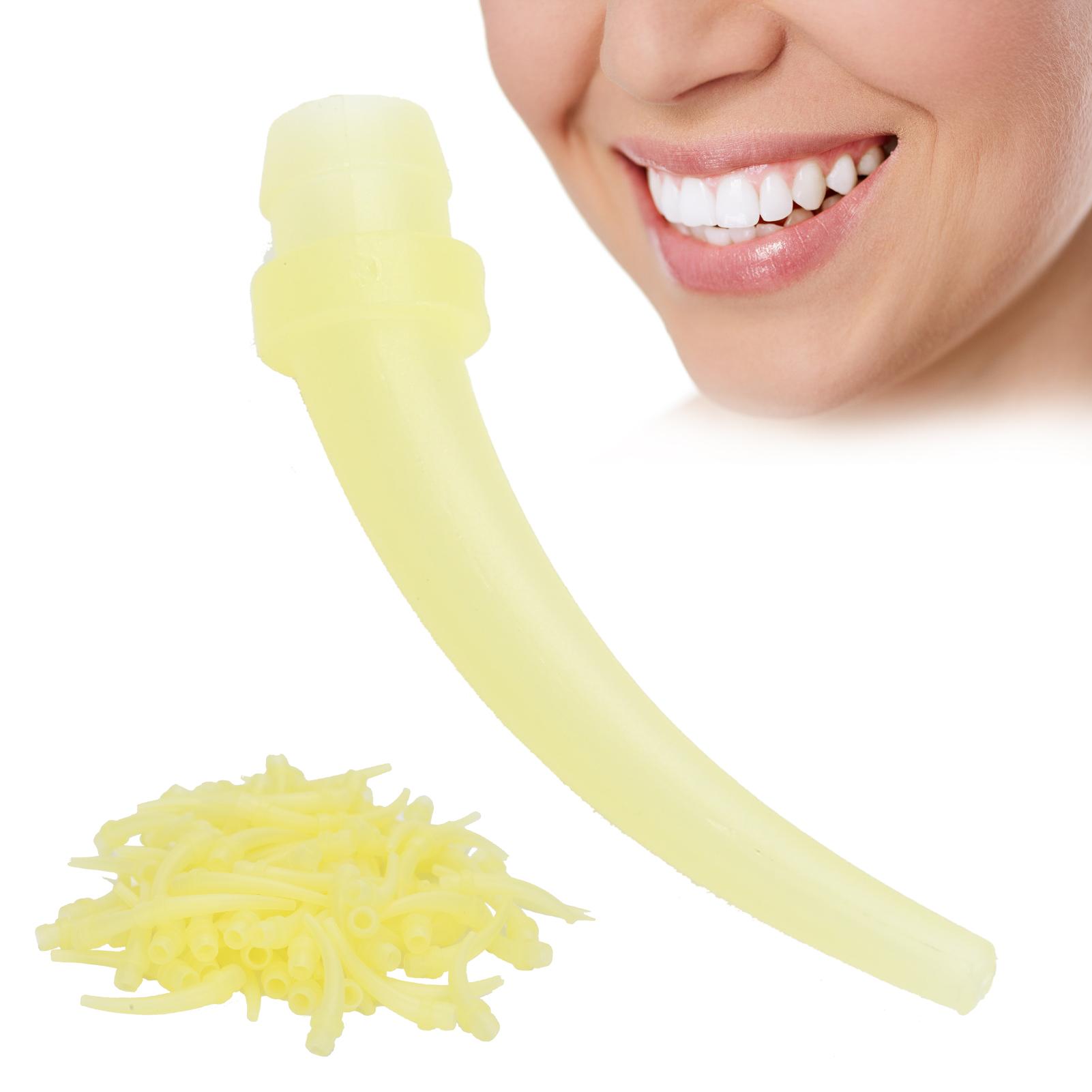 

100pcs Oral Mixing Tips Silicone Rubber Mix Head Dentist Tools Universal Installation