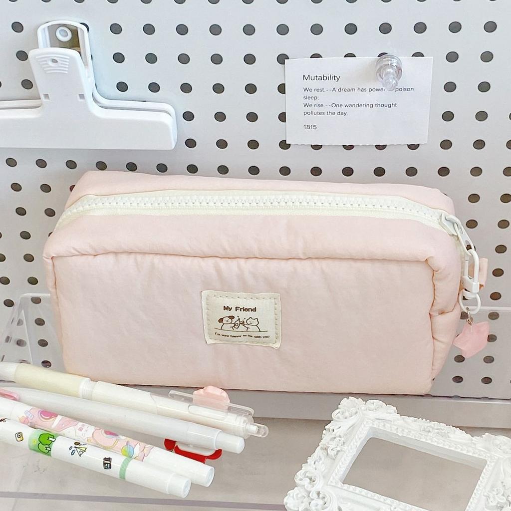 Large Capacity Minimalist Pencil Case Suitable for School & Office - Spacious Color Organizer Box for Students &, Portable Pen Holder