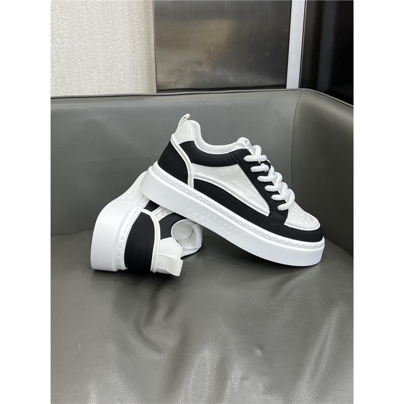 Summer New Breathable Mesh Shoes Platform Sports Casual Board Shoes