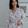 Frenchiel Micro Modal Lilac Robe Cream  Fwgn303n 