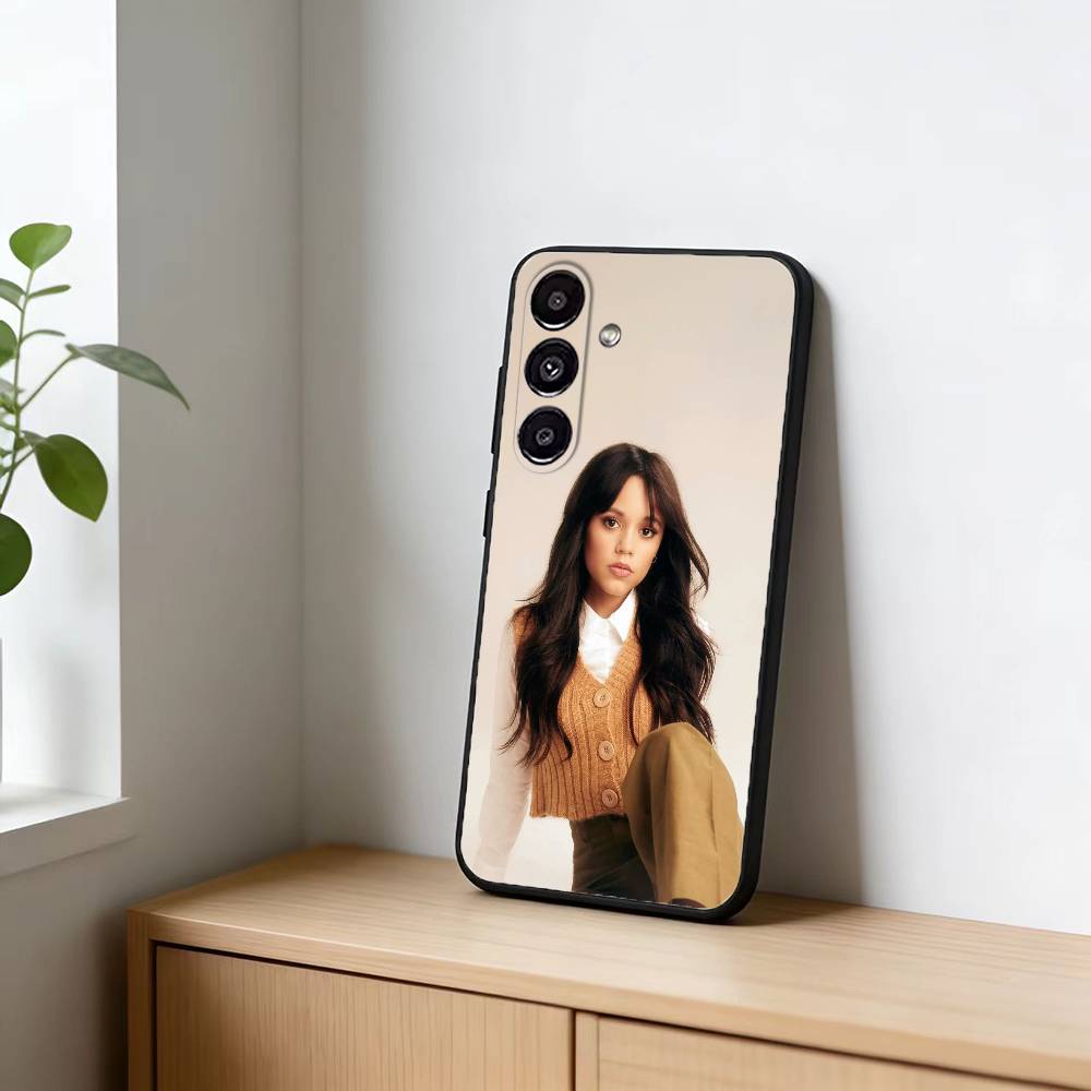 J-Jenna Ortega Phone Case For Samsung Galaxy A13,21s,22,31,32,52,53,71,72,73,Soft Black Cover