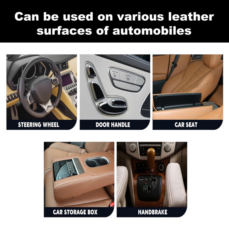 Car Seat Leather Cleaner Car Leather Care Cream Interior Detailer Repair Conditioner Scratch Remover For Steering Wheels