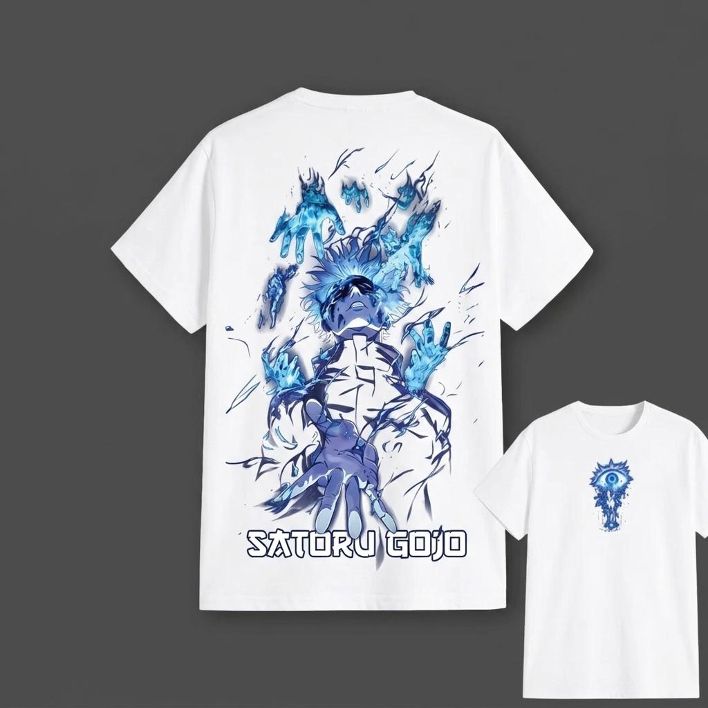 

Satoru Gojo Infinity Unleashedatoru Jujutsu Kaisen Graphic TShirt 100Cotton Oversized Shirt unisex Unisex Short Sleeve ONeck 4XL