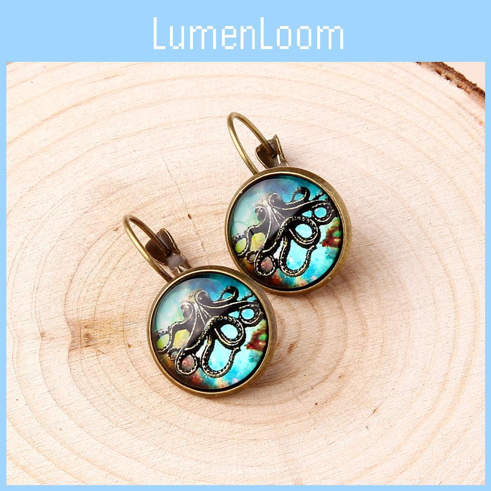 Nautical Theme Metal Earrings With Rhinestones For Women Travel And Celebration Gifts