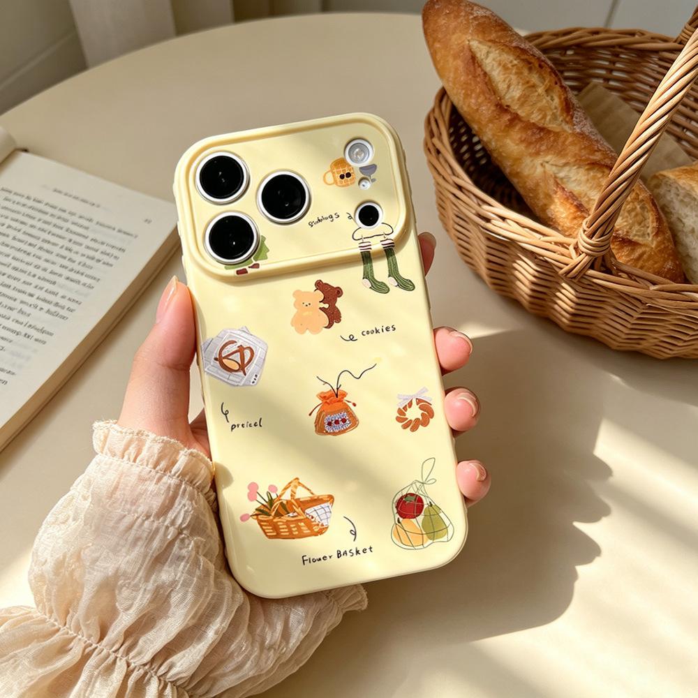 Spring picnic suitable for Apple 17PM mobile phone case 17/16PRO protective case, new iPhone15 anti-drop art