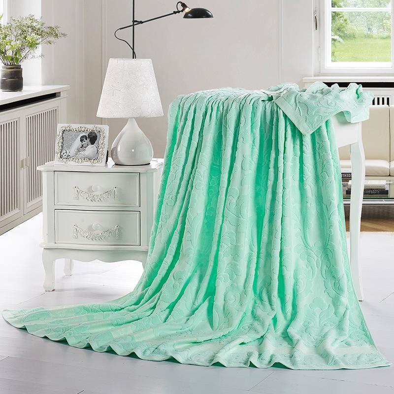 

Summer Throw Blankets on Sofa Jacquard Towel Thread Blanket for Adults Kids Soft Breathable Bedspread Soft Skin Friendly Sweat Absorbing Towels 90*180cm