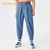 Balabala children's clothing, boys' pants, children's jeans, summer clothes, mosquito proof thin design, big children's Tencel denim leg binding pants