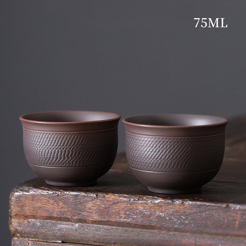 Jianshui Purple Pottery Gaiwan Ceramic Handmade Household Kung Fu Tea Set Tea Bowl Tea Cup Tea Maker Tea Ceremony Tea Tureen