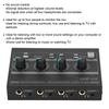 AMP‑14II 4 Channel Headphone Amplifier Compact 4 Way Stereo Headphone Amplifier with 12V 2A Adaptor for Studio Stage
