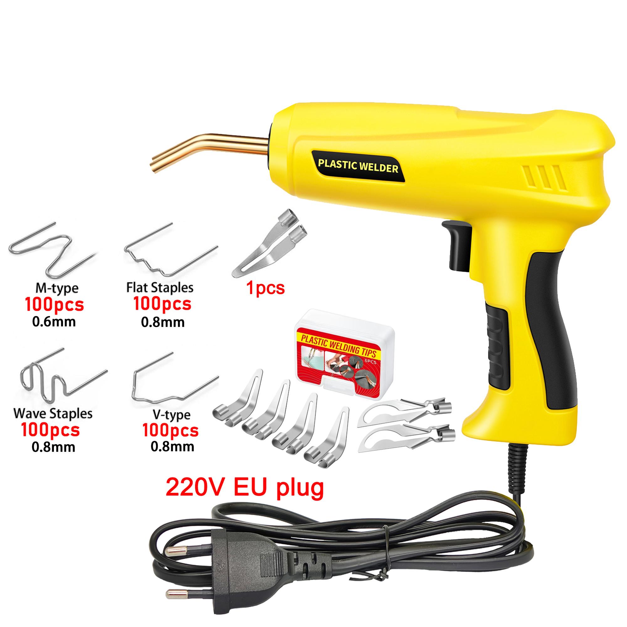 

Автомобильный бампер, пластиковый сварочный аппарат, 200 Вт, инструмент для ремонта ПВХ 2-в-1 со сварочным пистолетом и паяльником для тяжелых работ 220V