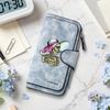 Chic Skeleton Lady Pattern Wallet Forever PU Leather Long Purse with Multiple Card Slots Zipper Pocket for Daily Use
