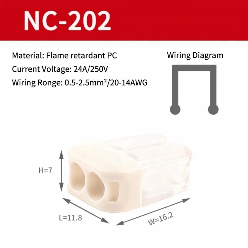 

10PCS 2/3/4/5/6/8 Pin Wire Connector Quick Connect Push In Electrical Connector Secure Contact Fast Wiring Splice Terminal