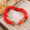 Vintage Italian Fashion Classic Temperament Mature Necklace Bracelet Set