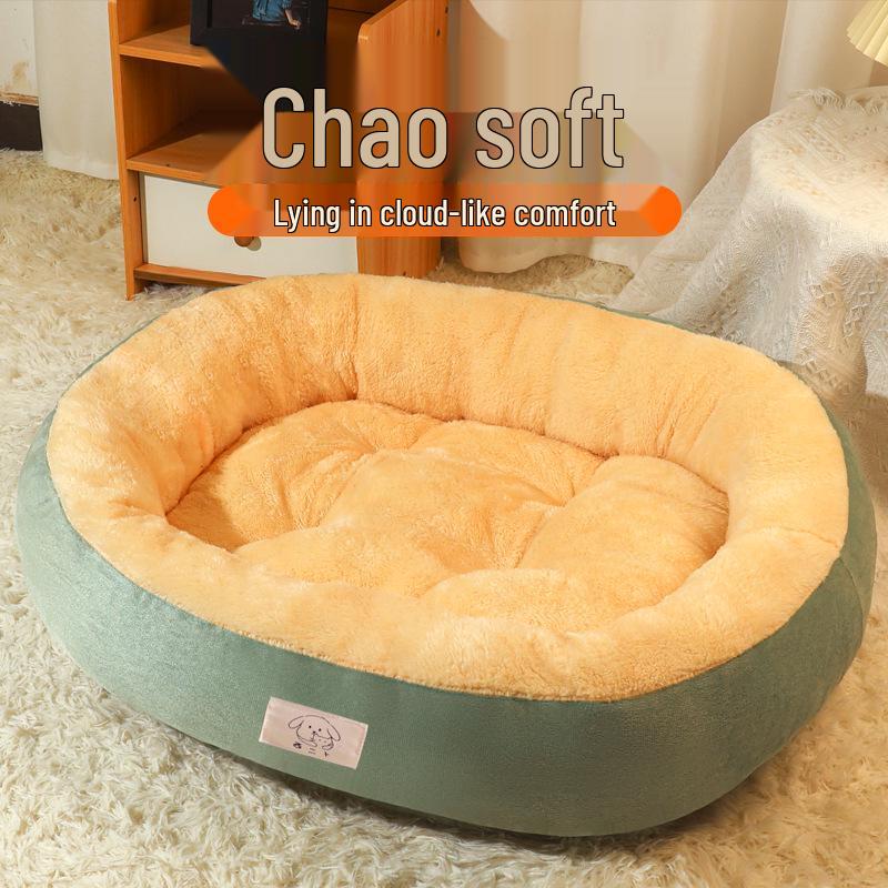 Winter-Ready Cat Villa & Dog Bed - Thick, Warm, Bite-Resistant Pet Nest for Small Dogs and Cats