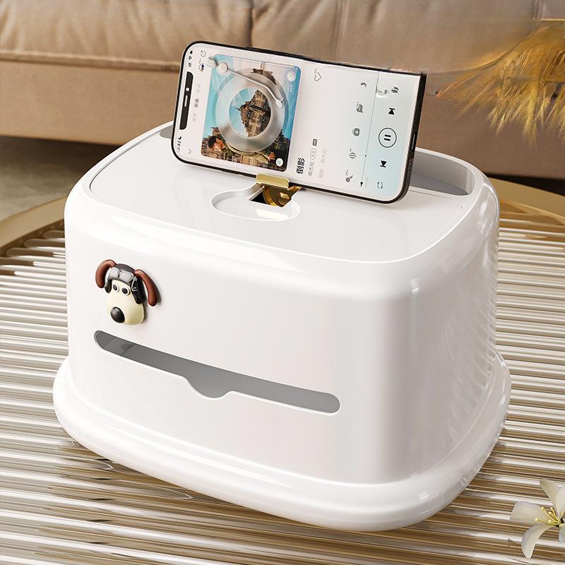 Creative Luxury Multifunctional Tissue Box Desktop Storage Paper Box Desktop Organizer Accessories Tissue Storage Box