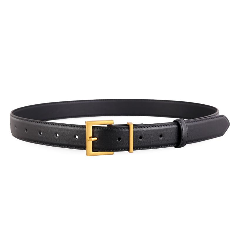 Classic First-Layer Cowhide Women'S Belt, Premium Leather Belt Decoration With Jeans