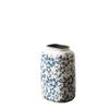 French-Chinese Ice Crackle Blue & White Ceramic Vase: Entrance & Living Room Decor