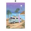 Buntes Mädchen Blume Buch Meer Strand Auto Wandkunst Leinwandmalerei Poster und Drucke Hotel Bar Bild für Wohnzimmer Dekoration