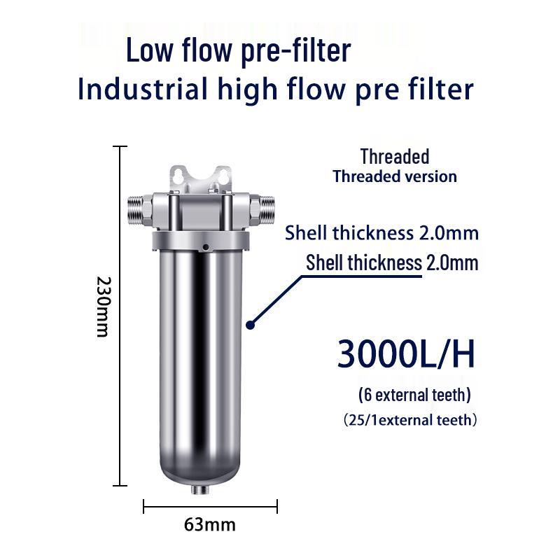 Stainless Steel Whole-House Water Purifier with Backwash System