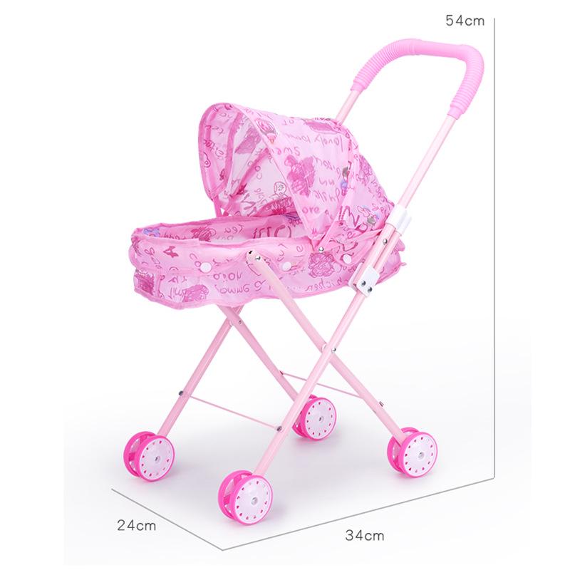 Set Passeggino per Bambole e Giocattoli Transfrontaliero per Bambine - Regalo di Compleanno Perfetto