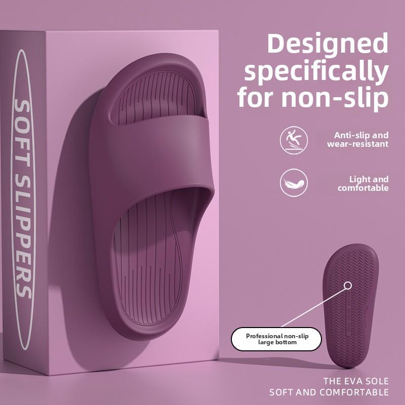 Slippers with A Feeling of Stepping on Poop for Men In Summer, Suitable for Outdoor Wear, Odor Proof Indoor, Home Bathroom, EVA Slippers for Women
