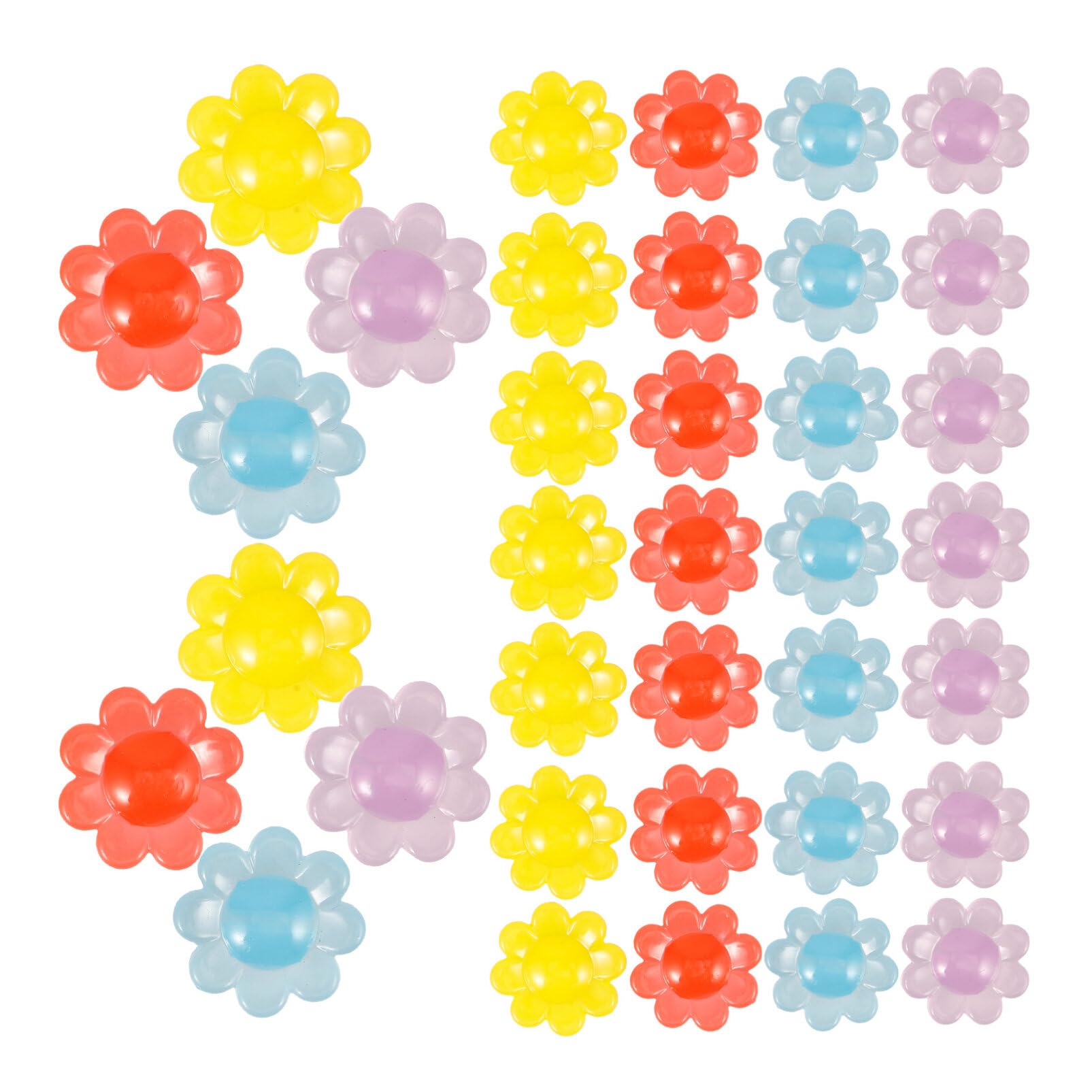 

iplusmile 50pcs Bicycle Spoke Plastic Flower Shape Bicycle Wheel Spoke Clip Bicycle Decoration Beads,