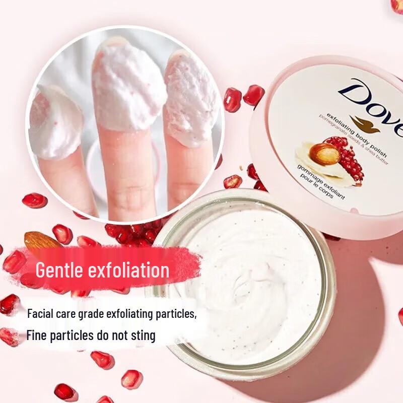 Dove Exfoliating Body Scrub Cream with Pomegranate & Shea Butter