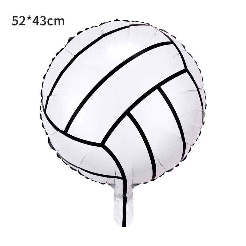 18 Inch Black And White Football Balloon Football Basketball Balloon Baseball Sports Aluminum Film Balloon European Cup Decorative Props