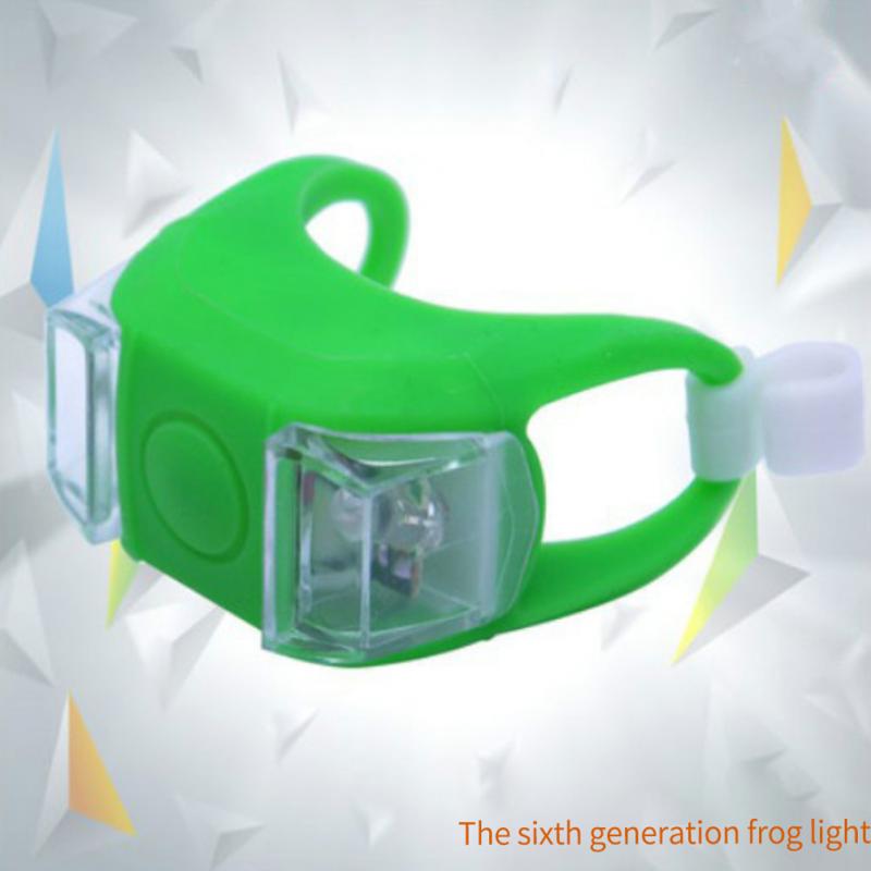 

Bicycle Light 6 Generation Frog Light Ag10 Battery Silicone Light Led Bike Frog зелёный
