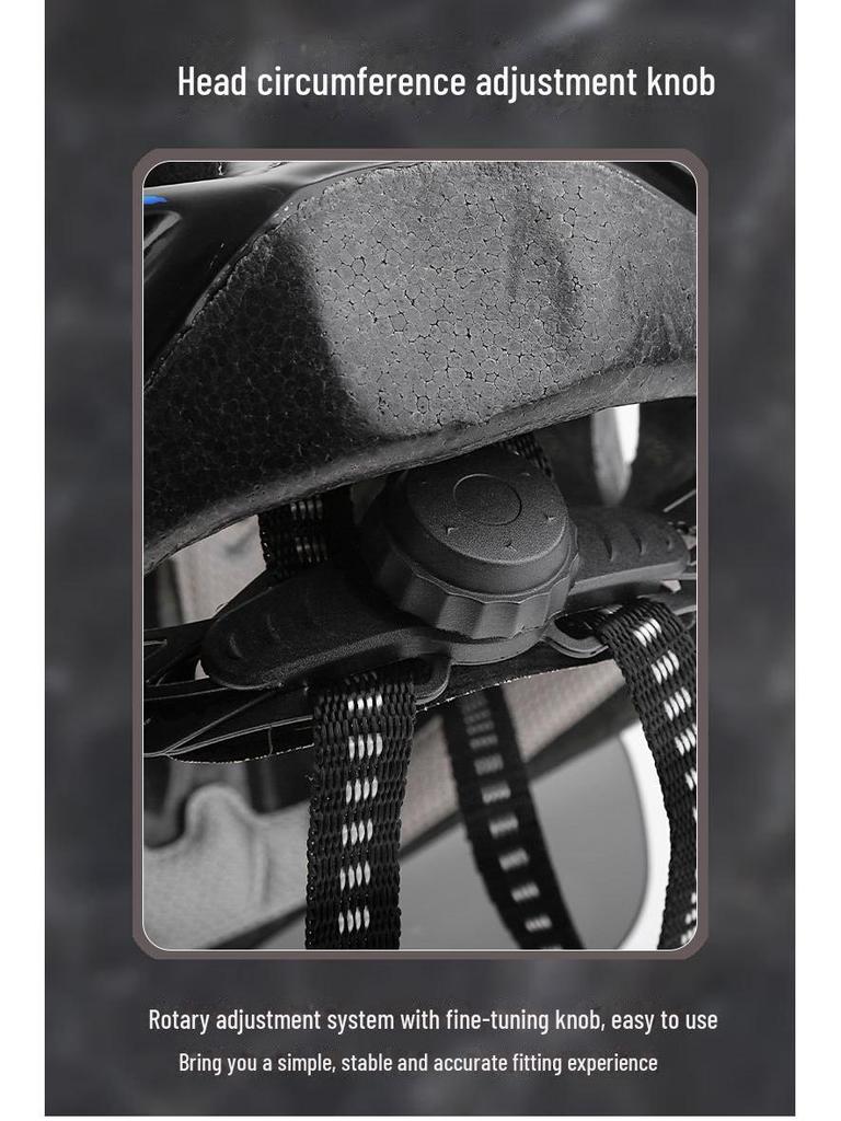 Cască de ciclism reglabilă cu ochelari de protecție și lumină spate pentru biciclete de șosea