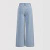 New fashion trend casual loose and thin jeans women's beaded straight trousers