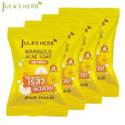 Ringelblumen-Akne-Seife 60 g x 4 Stück – Thai