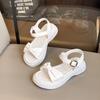 Girls Summer Beach Sandals  New Solid Color Kids Causal Sandals Fashion Sweet Bow School Versatile Children Princess Shoes