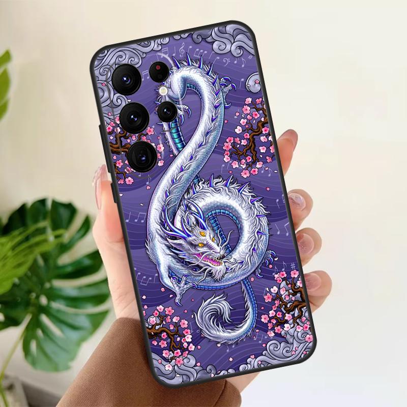 

Japanese Dragon Soft Case For Samsung Galaxy S25 Ultra S21 S22 S23 S24 Plus S9 S10 S20 FE S24 FE Phone Cover Galaxy S21