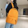 Schoolbag1011 Summer Trendy New Large-capacity High-value Solid-color School Bag Trendy Korean Version of College Style Outdoor Backpack