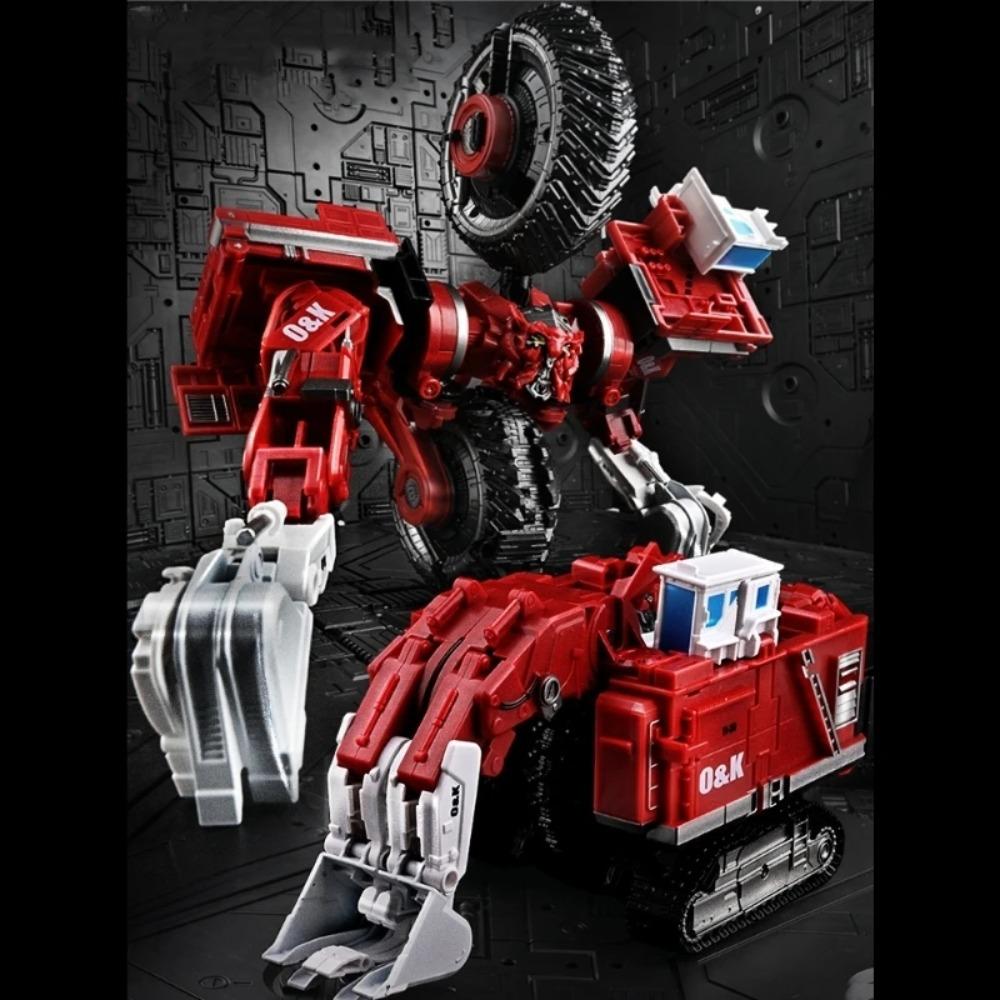 AOYI 8 IN 1 Big Size Devastator Transformation Toys Robot KO GT Action Figure Excavator Hook Crane Scraper Model Kid Gift DD04