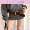 Elegant Pu Wide Belt For Women With Alloy Buckle For Dress And Jeans Styling
