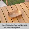 Disposable Kraft Paper Foldable Boat Food Containers