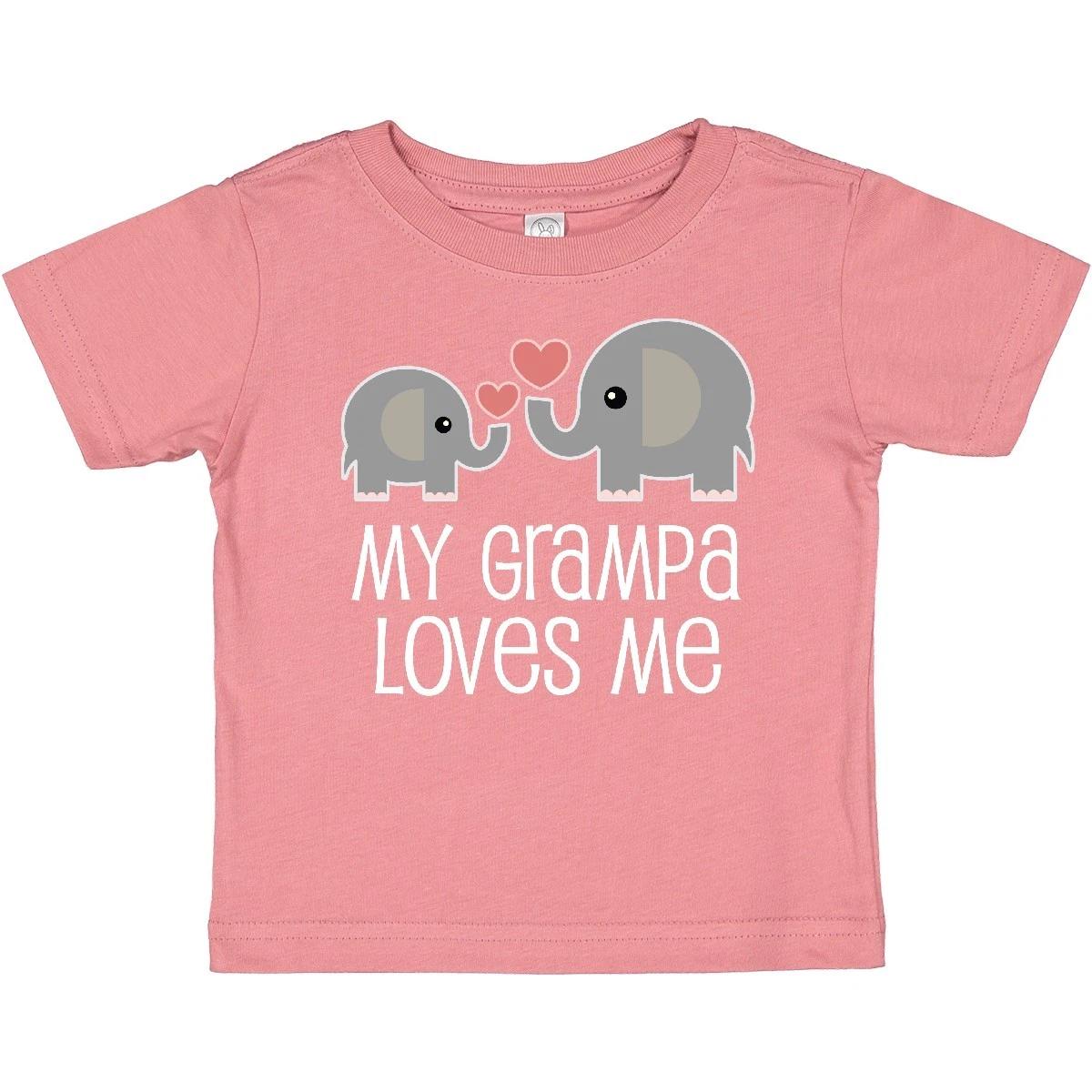 Inktastic My Grampa Loves Me Grandchild Baby T-Shirt Grandson Granddaughter From 110