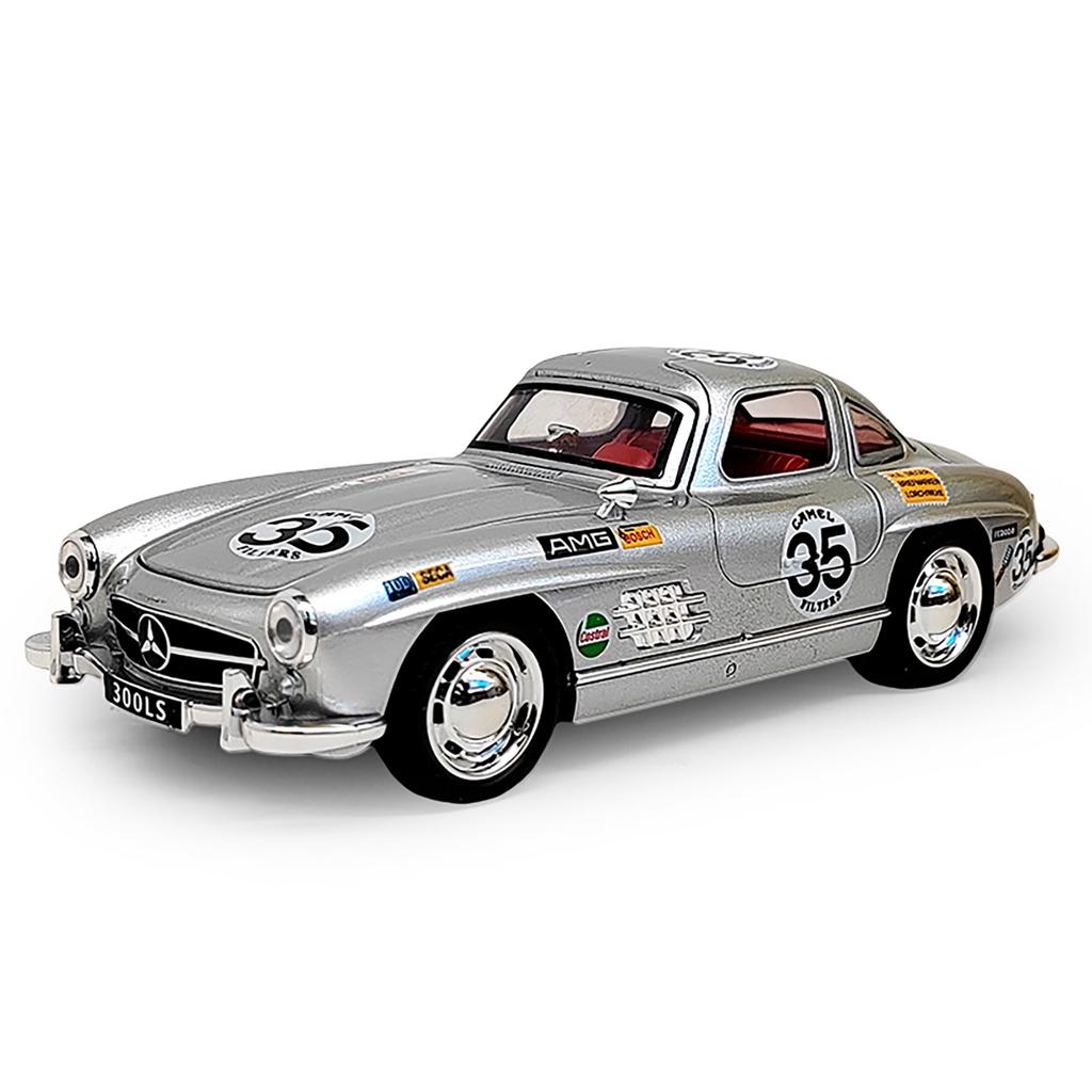 1/32 Benz 300SL 35# Vintage Classic Alloy Metal Diecast Model Car Sound & Light Simulation Collection Display Ornaments Present