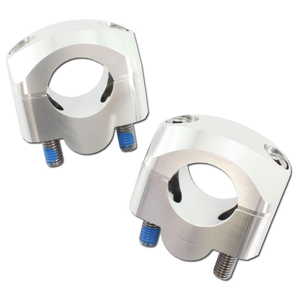 Rise Corporation Tapered Handlebar Clamp Aluminum Handlebar Clamp with Size T05Z9990083SL Kit, Conversion, Silver,