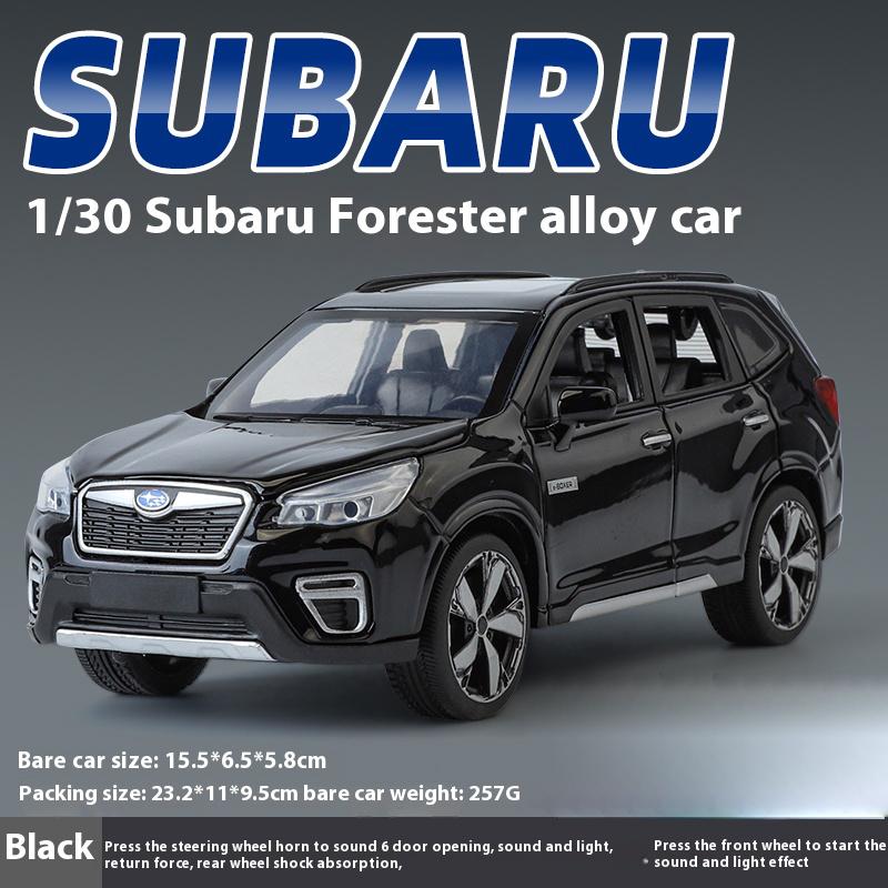 

1/30 Subaru Forester Off Road SUV Vehicle Alloy Diecast Model Collect Hobby Model Ornaments Gift For Friend Boys Sound & Light чорний