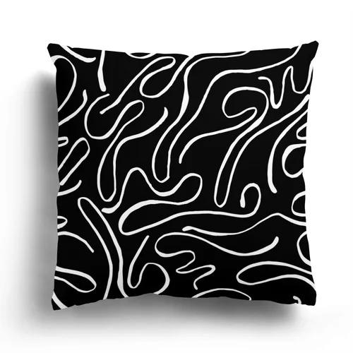 Современная наволочка для украшения гостиной, чехол на диван 45X45см, наволочка 60*60см, скандинавский 40X40 осень черный белый простой 12x12Inch