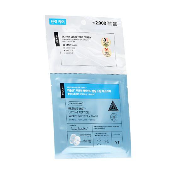 

VT Cosmetics Reedle Shot Lifting Peptide Wrapping Steam Mask Firming Anti-Aging Sheet Mask 22g