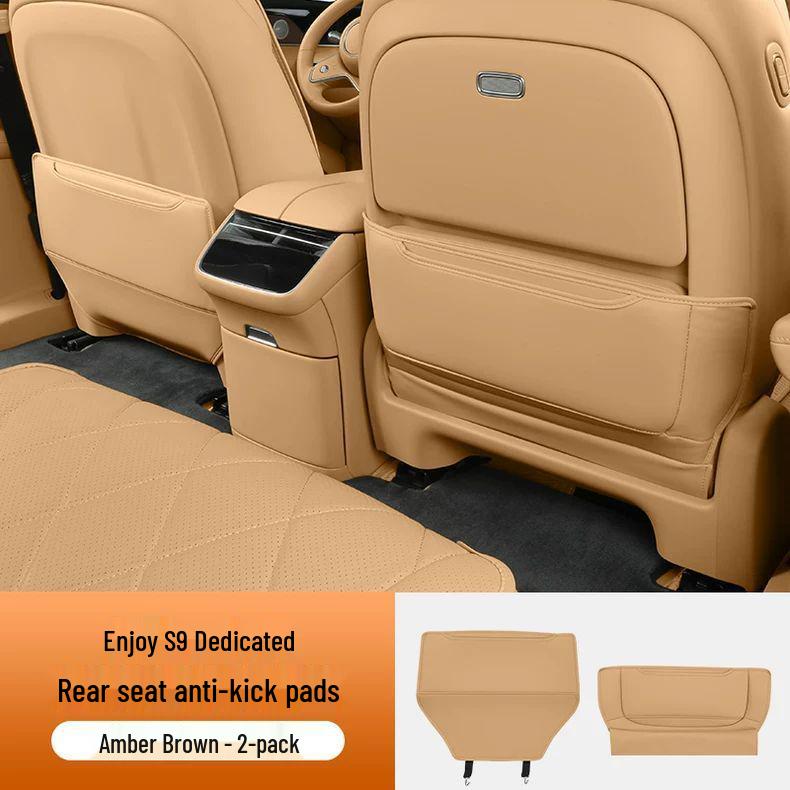 S9 Passenger Side Anti-Kick & Anti-Dirt Mat, Nappa Leather Zero-Gravity Rear Seat Protector