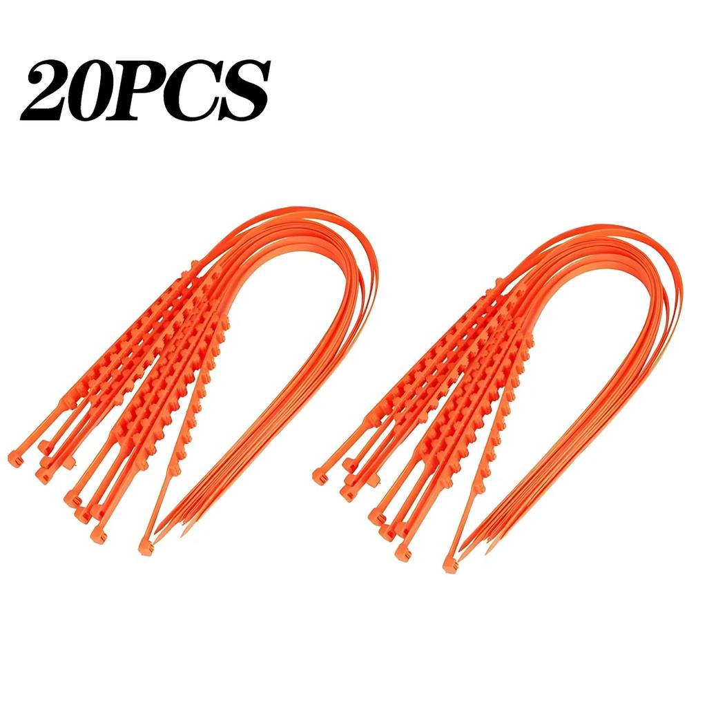 1-40PCS Universal Car Snow Tire Chains Winter Anti-Skid Tire Straps for Ice and Snow Roads Emergency Anti-Slip Accessories